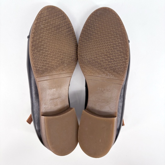 JULIA BO | Leather Mary Jane Brogues Shoes in Black | Sz 8 - Picture 13 of 16